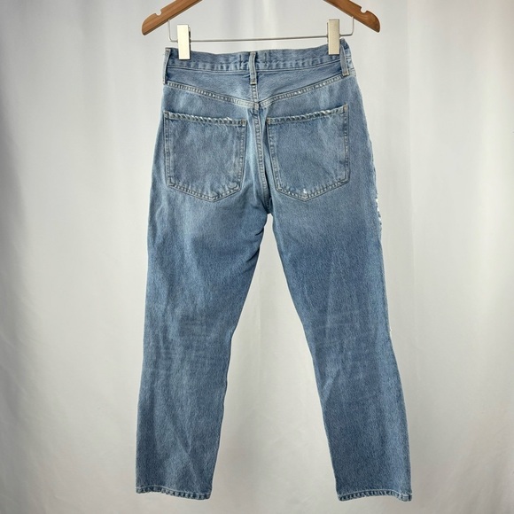 AGOLDE Riley High Rise Straight Crop in Endeavor Blue Size 26‎ - Picture 6 of 8